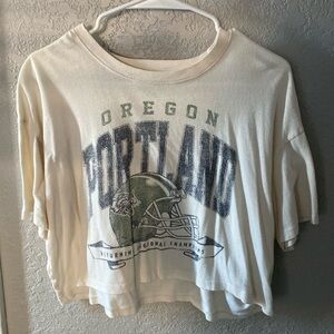 Portland Oregon football Crop T Hollister size S
